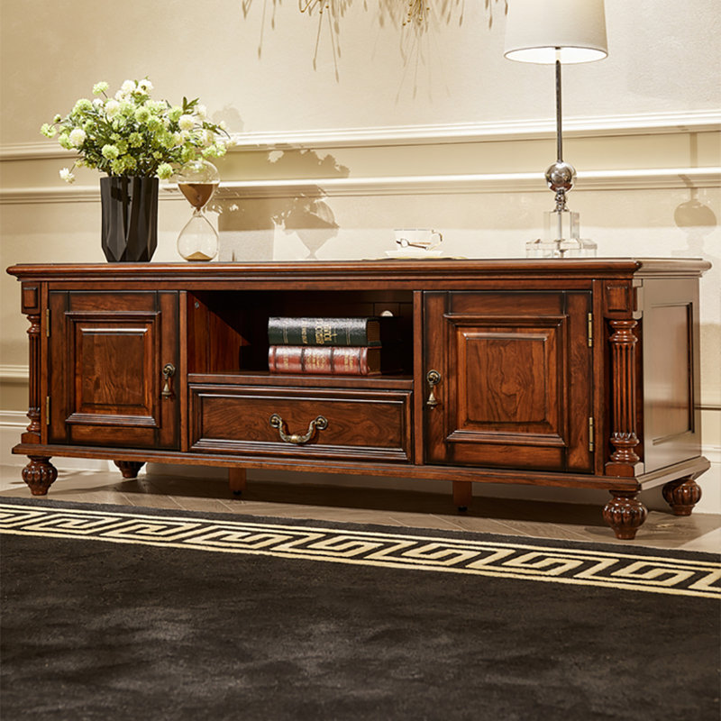 Cherry wood TV cabinet