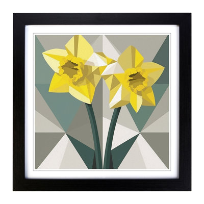 Daffodil Geometric No.2 - Framed Print