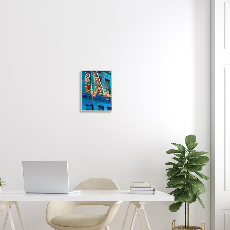 Urban City Architecture, H 14 po x l 11 po x P 1,5 po, Estampe numérique Farmhouse