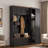 5-in-1 Hall Tree With Bench, Coat Rack, Drawers, Cabinets And Extra-large Side Storage Space-1980563347
