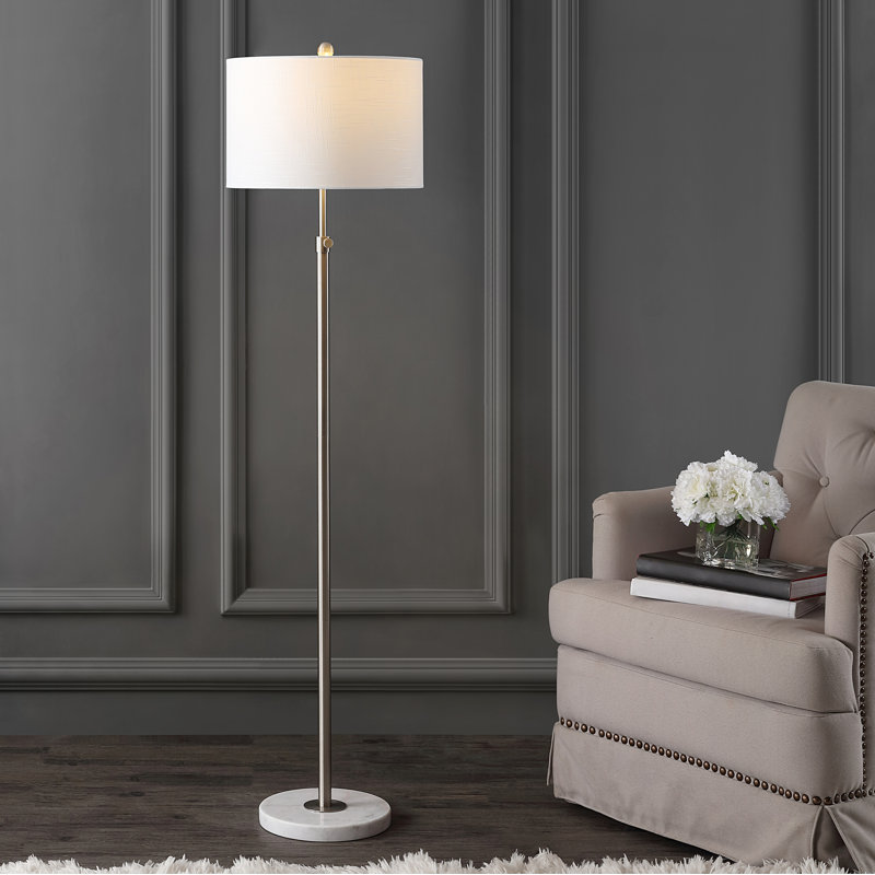 Lampe sur pied réglable 65 po Courtland, Chrome