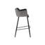 Upholstered Stool with Metal Frame-932812190