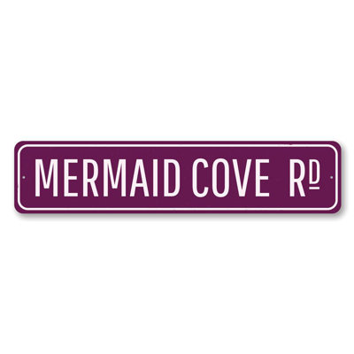 Mermaid Cove Custom Aluminum Sign