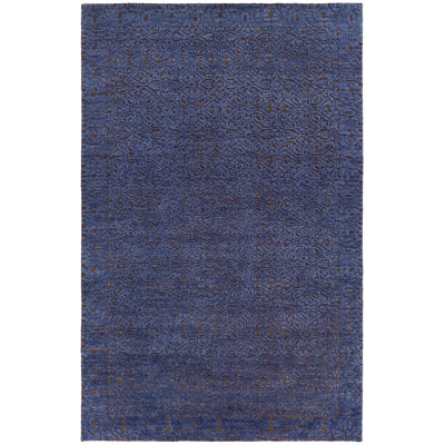Ashton Wool Abstract Area Rug in Blue