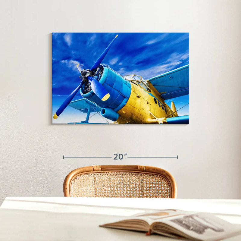 Mehar Funky Airplane, 16" H x 24" W