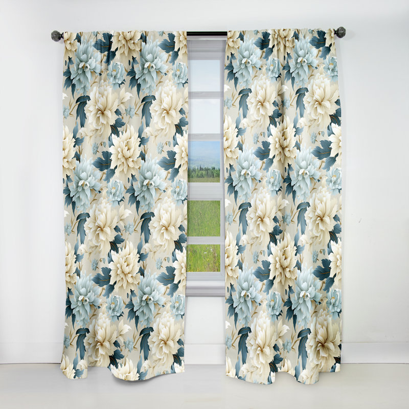 Rideau occultant Contemporary Flourish Victorian, L 52 po x L 90 po