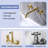 Wall Mounted 2-handle Bathroom Faucet with Drain Assembly-101337291