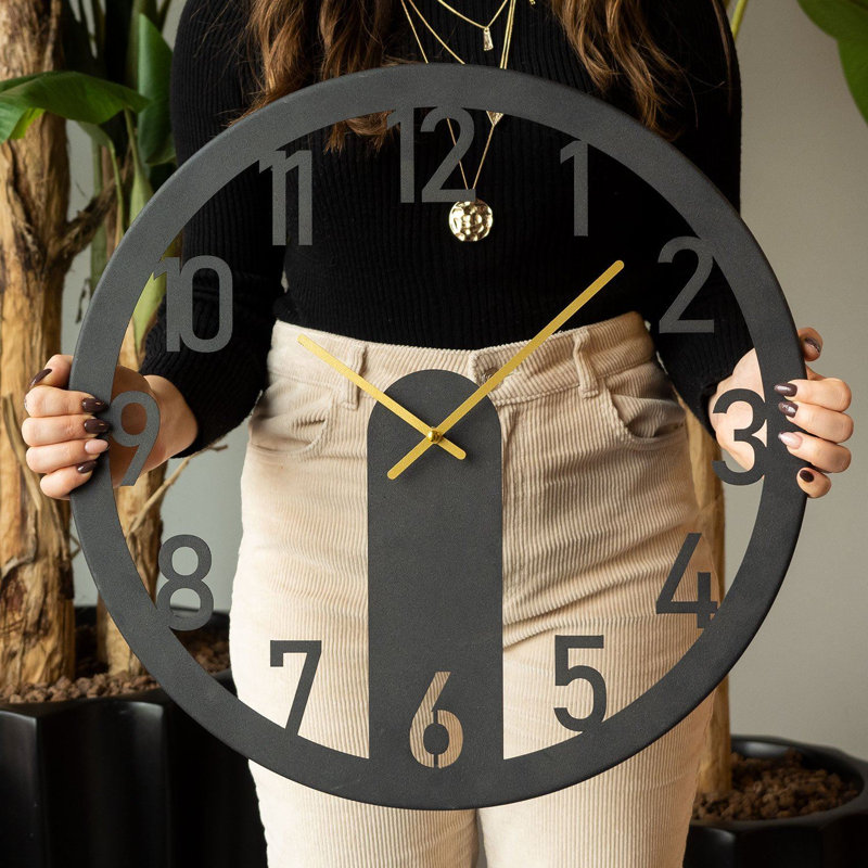 Stainless Steel Analogue Wall Clock