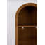 Bibliothèque d'angle étroite en bois avec porte à volet pour salon, chambre à coucher et petit espace