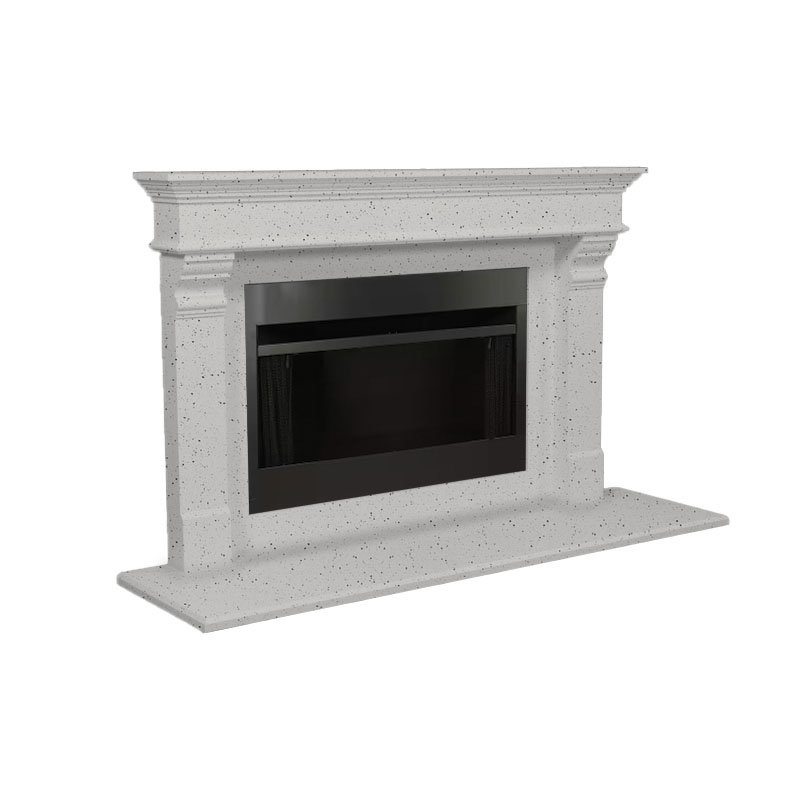 Salina Fireplace Surround, White Acid Wash