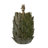 Layered Leaf Table light Base finished in Dark Green Glaze