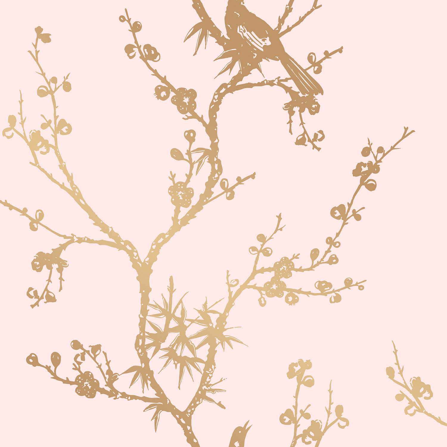 Aihnoa Self-Adhesive Wallpaper Double Roll, Pink/Gold