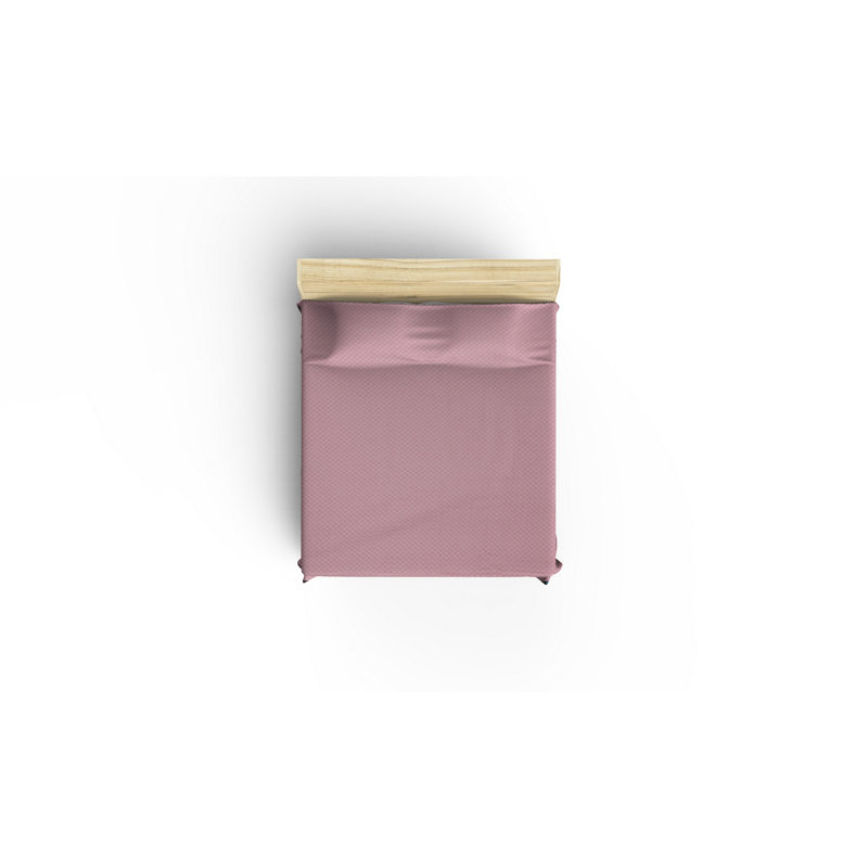 Couvre-lit 100% coton Fisher, Rose cendré, L 240 x L 160 cm