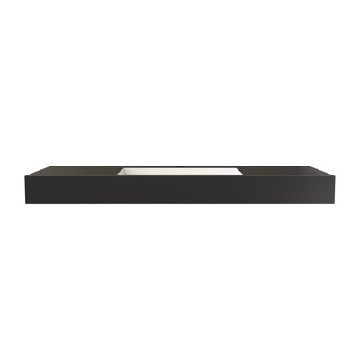 Inner White Outer Black Solid Surface Basin