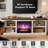 70" Farmhouse Fireplace Tv Stand For 80 Inch Tv, Large Tv Console Table For Living Room, White+barnwood-611362229
