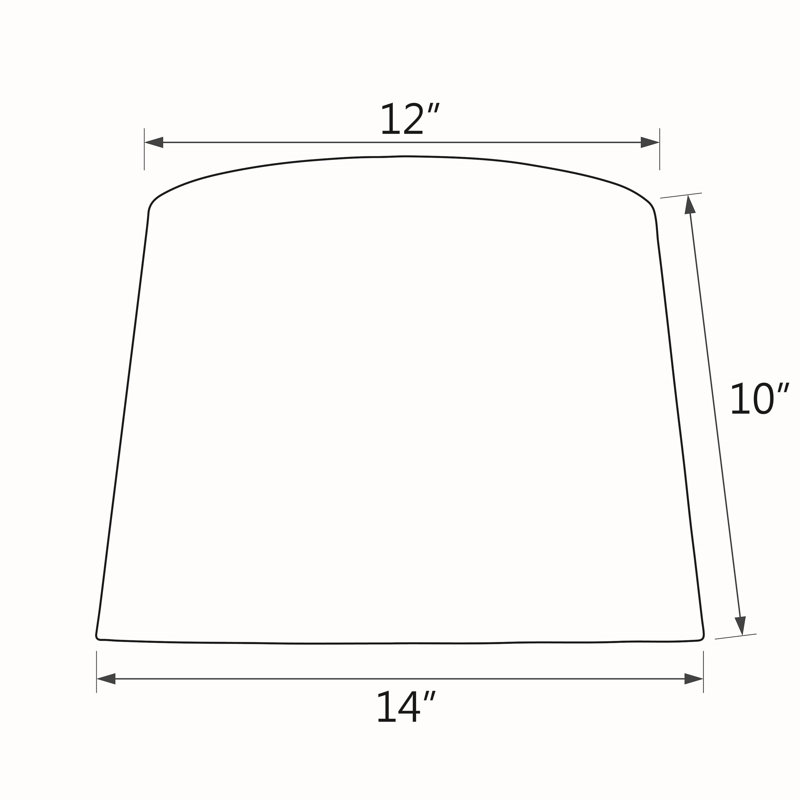 Abat-jour empire en tissu H 10 po (araignée)