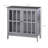 Sideboard, Gray With 2 Doors Storage. Suited For Various Locations. Material, . 31.5" L X 14.25" W H Storage Buffet Cabinet Doors. , Optimizes Space