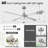Vaczon 60" Smart Dimmable LED Ceiling Fan with Remote and APP Control, Double-Sided Wood Blades,3 Colors Lights, 6 Speeds Reversible DC Motor, Timer, 6''/10'' Downrods