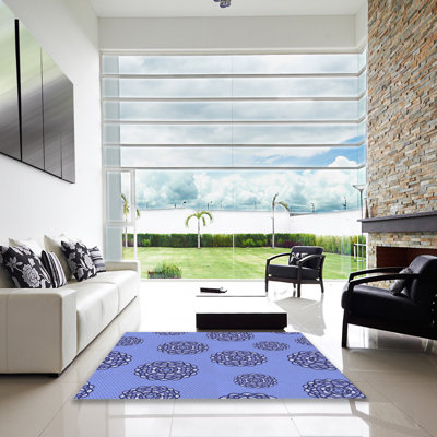 Tapis 100% à motif lavable à la machine 2989