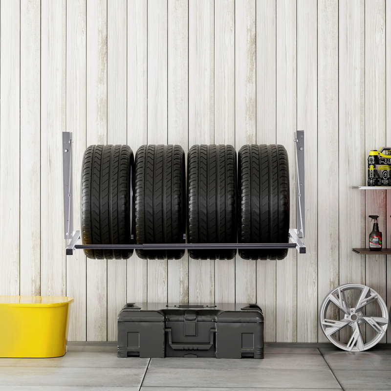 Support de rangement mural pliable 32 po à 48 po pour garage