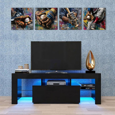 4 Piece Wrapped Canvas Wall Art