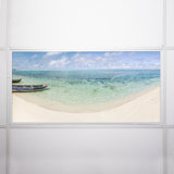 Beach Classroom Fluorescent Light Covers for Ceiling Lights - For 2x4 Light Fixture - by Octo Lights