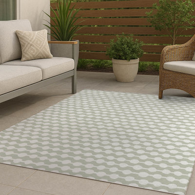 Tapis d'extérieur antidérapant à pois