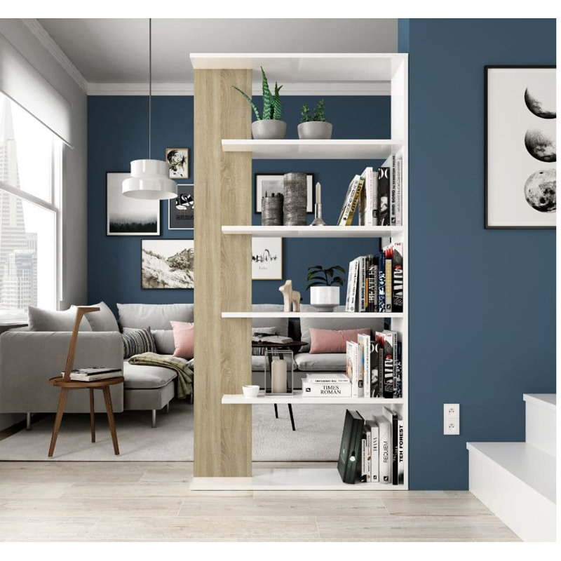 Beuford 180cm H x 90cm W Ladder Bookcase