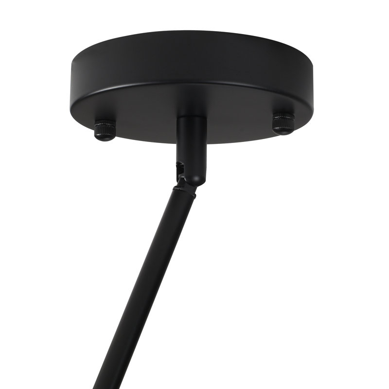 Luminaire suspendu en sablier 1 lumière, Matte Black