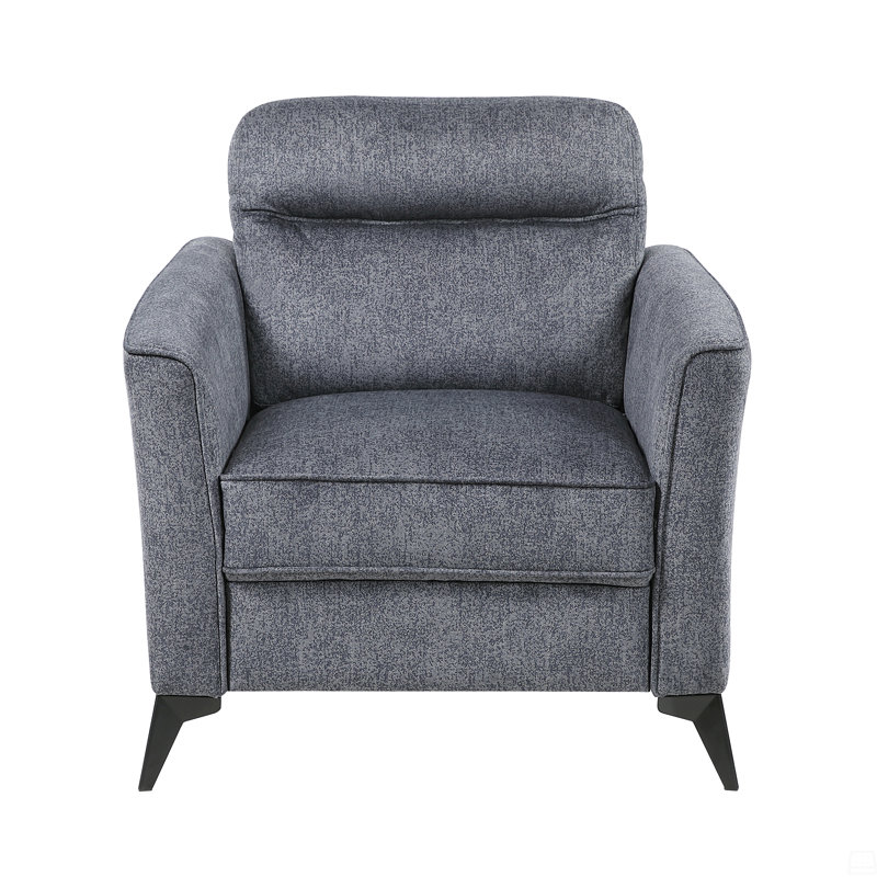 Revêtement en microfibre Modern Living Chair, Gris foncé