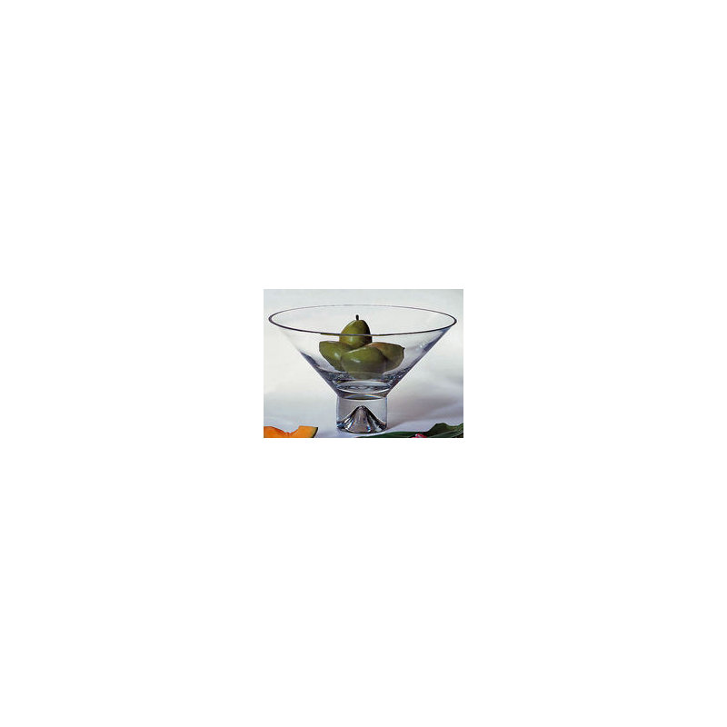 Monaco Fruit Bowl, 7" H x 12" W x 12" D, Clear