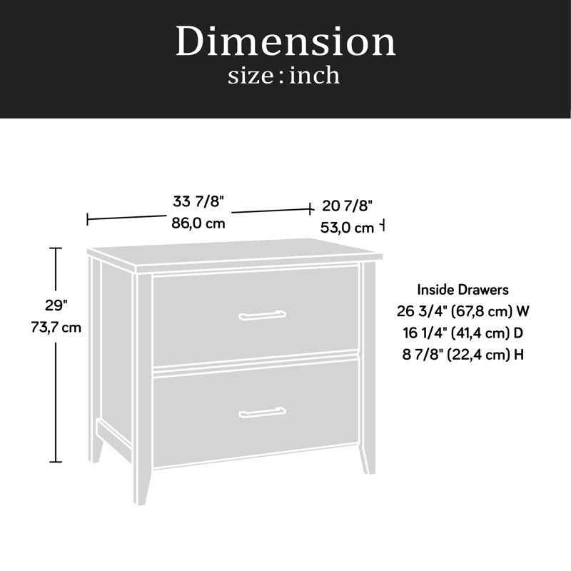 Lateral File With 2 Drawers