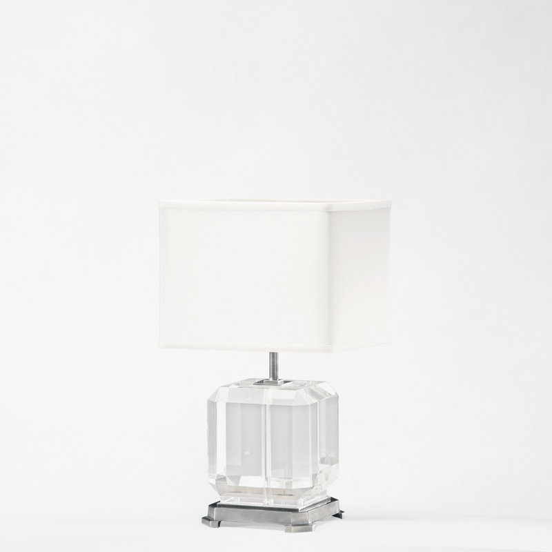 PYRA nickel & crystal lamp