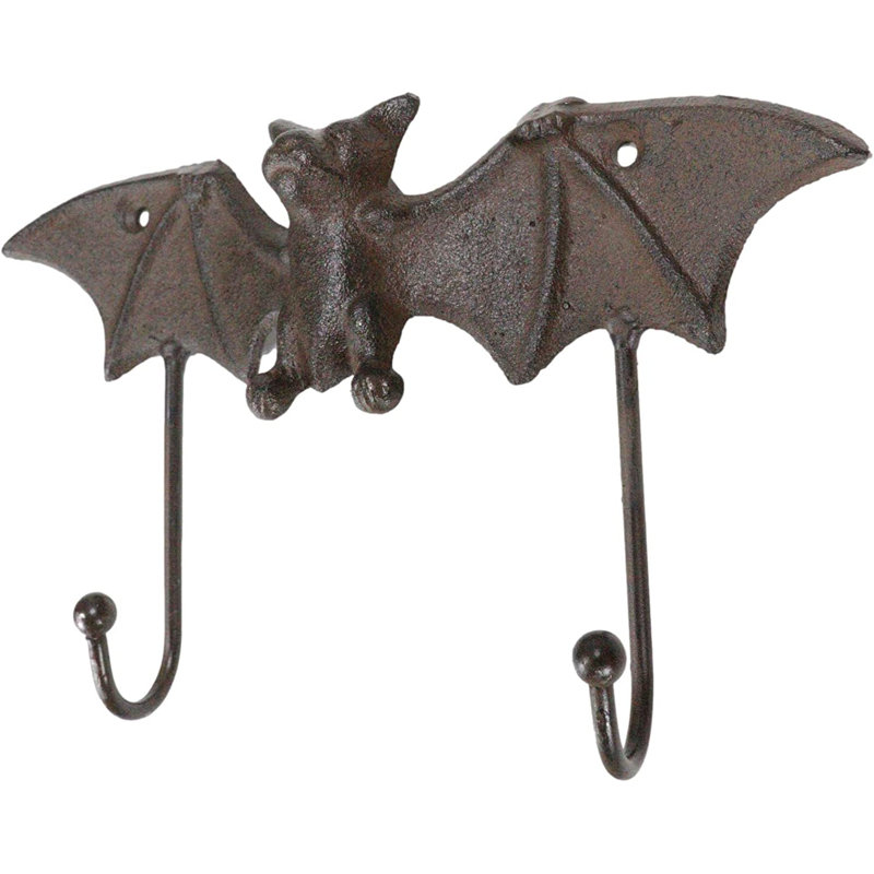 Metal Wall Organizer with Key Hooks