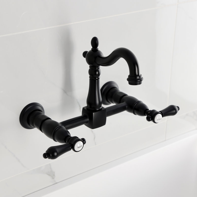 Robinet pont Heirloom, Noir mat