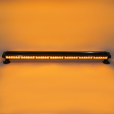  43" LED Strobe Flash Light Bar Emergency Top Roof Strobe Amber and Yellow Lamp with 7 Flash Patterns