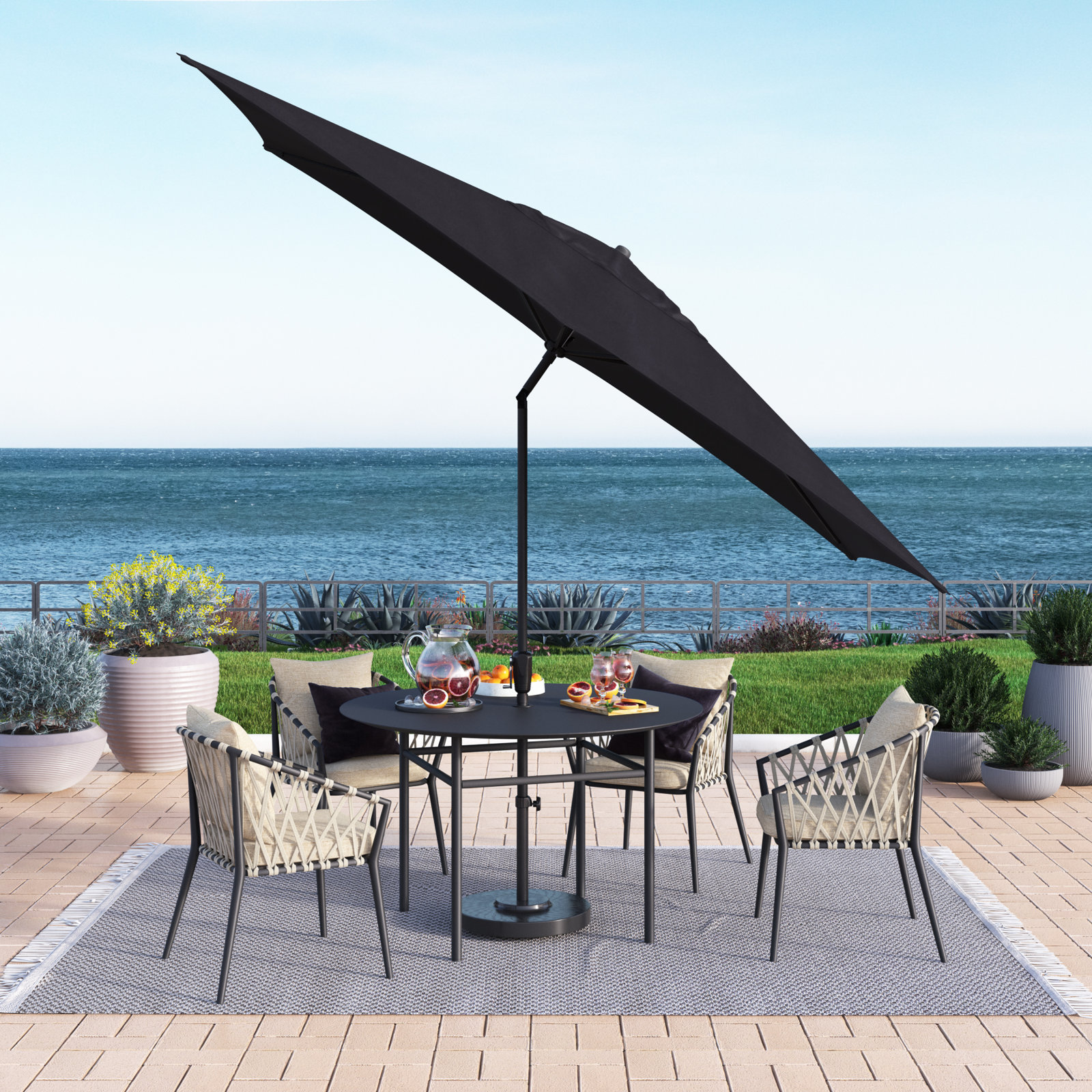 Toscana 5.8' Umbrella, Navy Blue