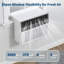 Climatiseur de fenêtre en U à fréquence fixe de 8 000 BTU, ultra silencieux, flexibilité de la fenêtre ouverte, télécommande, refroidissement de 350 pieds carrés, idéal pour la chambre à coucher, le salon et le bureau à domicile