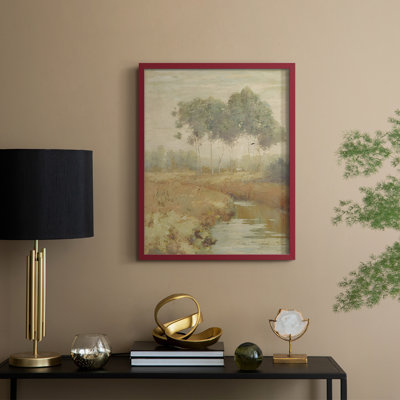 Reproduction encadrée vintage en bois massif Lxxxi