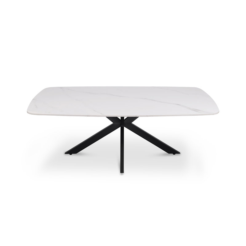 Deava Cross Legs Coffee Table, White
