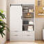 Armoire de rangement haute avec garde-robe de chambre à coucher-1394642166