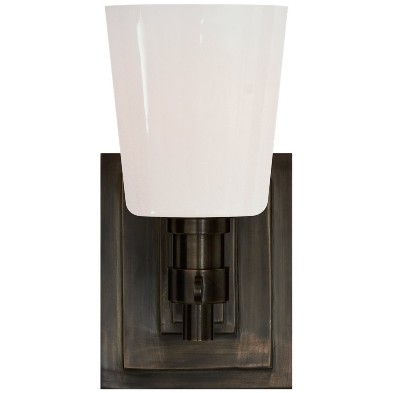 Thomas O'Brien Bryant Single Bath Sconce, Bronze