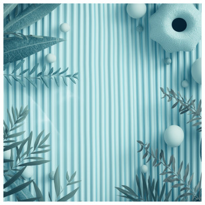 Coussins décoratifs à rayures bleues