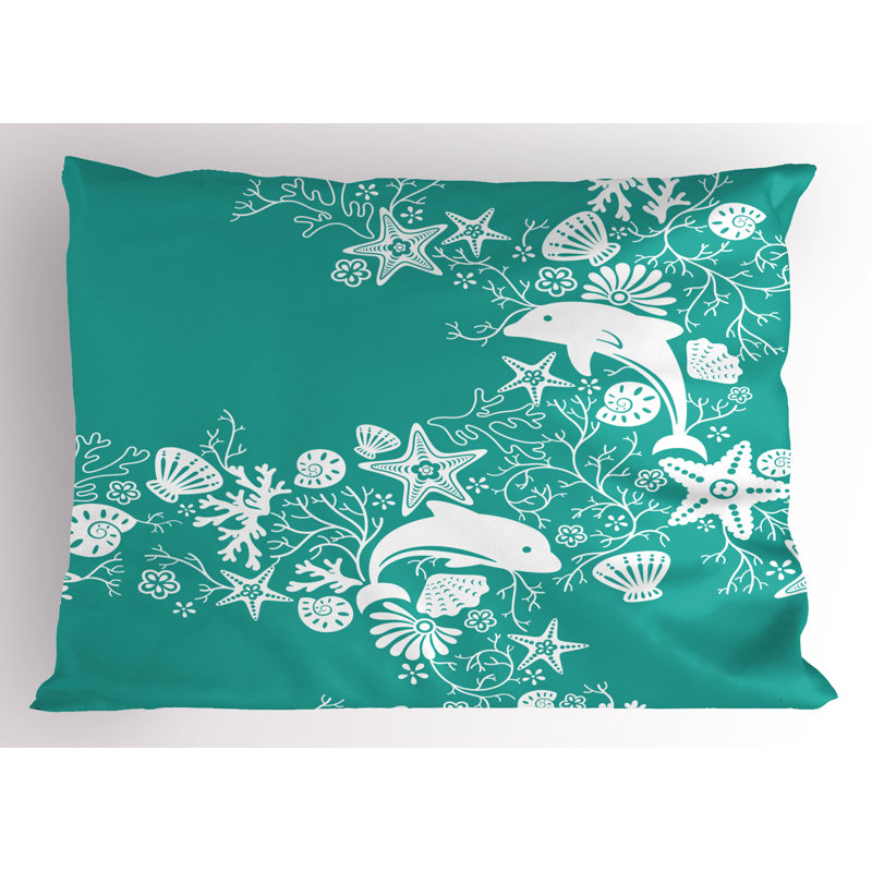 Ensemble de 2 taies décoratives de poisson Ambesonne, H 20 po x l 36 po