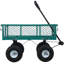 Chariot de jardin en acier, côtés amovibles en filet d'acier, 3 pieds cubes, capacité de 550 lb, rouge-112611573