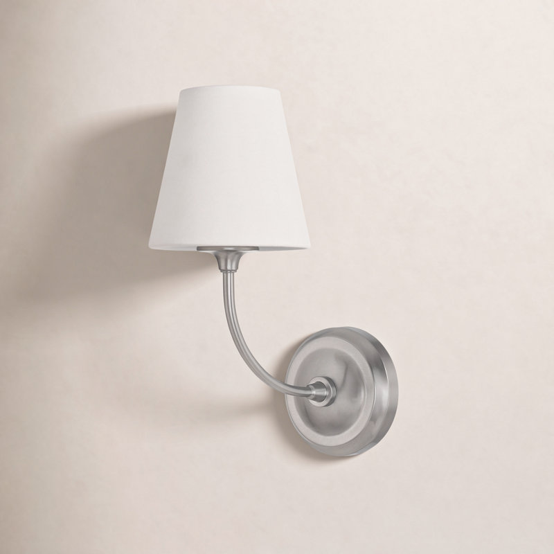 Libby 1 - Light Armed Sconce, Brushed Nickel