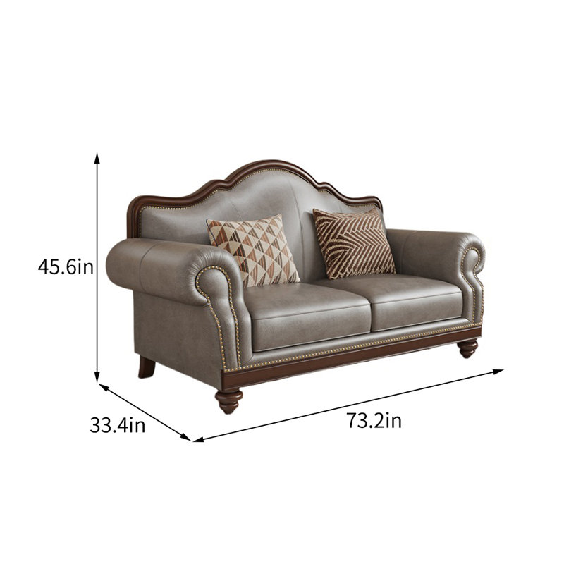 Canapé en cuir de style européen 73,2