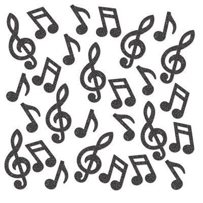Note de musique Confettis étincelants de luxe