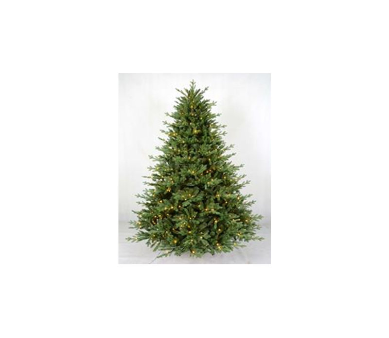 Real Touch Pre-Lit Cumberland Pine Artificial Christmas Tree - Warm White LED, 6.5'