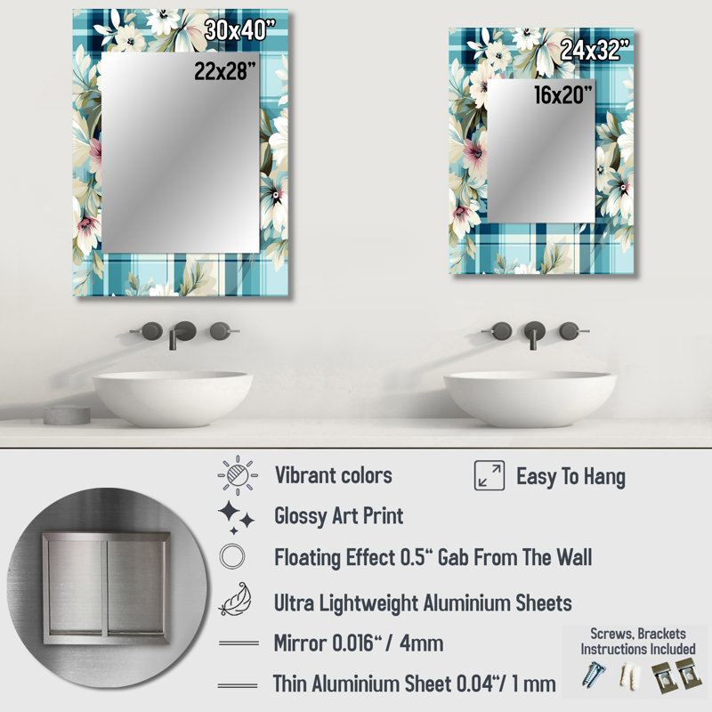 Motif cachemire Zavious Coastal Comfort - miroir cachemire unique, 40 po x 30 po